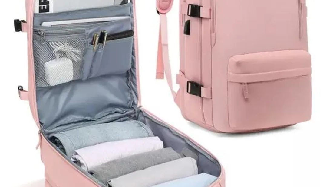 sewing backpacks on a bag manufacturing