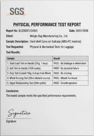 SGS certificate